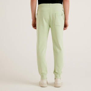 Pantalon de Jogging 100% Coton Vert Menthe pour Homme de Haute Qualité Respirant Taille Moyenne Style Décontracté Personnalisable - Product Image 2