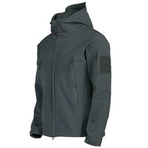 Chaqueta de hombre, abrigo de lona de nailon transpirable elástico con capucha a prueba de viento, estilo informal, cremallera, senderismo, Camping, chaqueta Haus Industries - Product Image 3