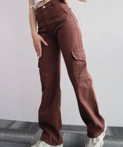 Pantalons pour dames Pantalons décontractés pour femmes Pantalons taille haute avec poche - Product Image 3