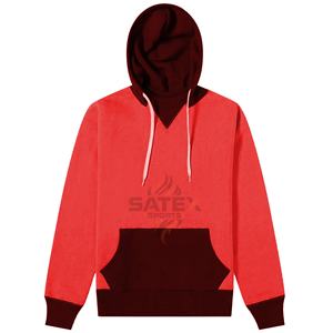 Sudadera personalizable de algodón 100% para hombre, sudaderas con capucha de invierno y logotipo impreso, sudaderas con capucha térmicas de lana sólida - Product Image 5