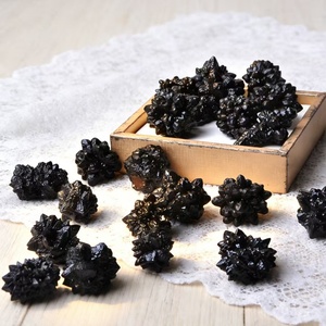 Piedra <span class=keywords><strong>de</strong></span> Profecía Natural, Cristal Raro <span class=keywords><strong>de</strong></span> Alta Vibración, Limonita Pseudomorfa que Simula Marcasita para Meditación - Product Image 1