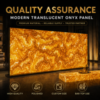 Vente en gros d'usine : Dalle de pierre artificielle translucide jaune polie moderne rétroéclairée pour comptoir de bar, mur de réception, dessus de table d'hôtel