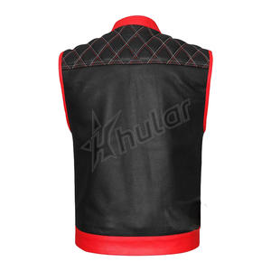 เสื้อกั๊กหนังสำหรับนักขี่จักรยานสีน้ำตาลสำหรับผู้ชายเสื้อโค้ทสำหรับใส่แข่งรถจักรยานยนต์ไซส์ใหญ่พิเศษดีไซน์เฉพาะ - Product Image 5