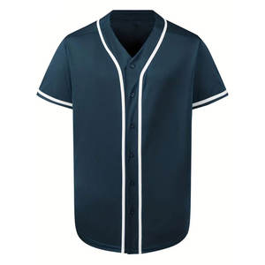 Camisetas de Béisbol Estampadas de Nuevo Estilo, Transpirables y Cómodas, 100% Poliéster, Ropa Deportiva, Tallas Grandes, Unisex, para Adultos - Product Image 1