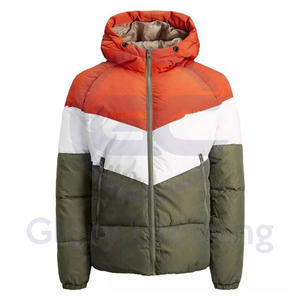 Chaquetas acolchadas con cremallera de alta calidad para hombre de algodón y poliéster impermeables de invierno personalizadas más vendidas - Product Image 3