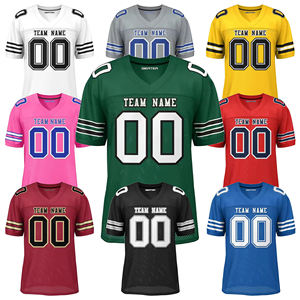 Camiseta de Fútbol Personalizada con Opciones Multicolores, Nombre y Número Personalizados, Malla Transpirable, Manga Corta, Uniforme de Equipo, Talla Grande - Product Image 1