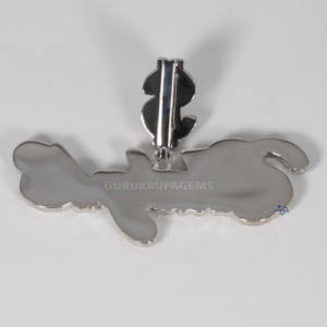 Pendentif en or blanc 14 carats exclusif, diamant de laboratoire taille brillant, clarté VVS, style hip-hop, design glacé, unisexe, glamour, fête - Product Image 5