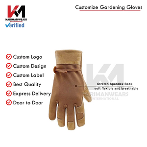 Guantes de Jardín de Cuero con Estampado Floral, la Más Alta Calidad, Tamaño y Color Personalizables, Diseño Único, por KARIMAN MANUFACTURING - Product Image 4