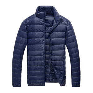 Chaqueta Acolchada para Hombre, Diseño Profesional, Corte Ajustado, Transpirable, para Invierno, Cuello Alto, Uso Casual al Aire Libre, Nailon/Poliéster - Product Image 1