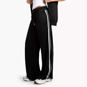 Pantalones de chándal de lana de algodón hechos a medida Pantalones deportivos holgados con bolsillo Pantalones de chándal de peso pesado de Entrenamiento Personalizados - Product Image 4