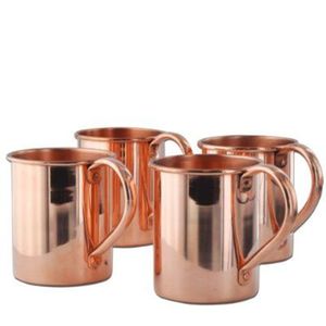 Juego de Tazas de Cobre Premium para Moscow Mule - Taza de Metal Martillado a Mano con Pajita - Accesorio de Bar de Lujo para Cócteles de Vodka - Product Image 6