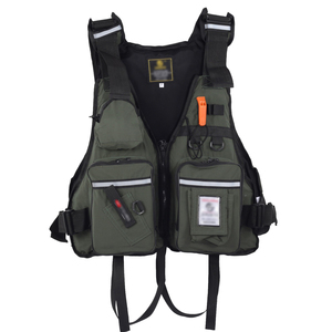 Gilet de pêche et de chasse multifonctionnel professionnel, orange, gilet de sauvetage, combinaison de pêche, grande flottabilité, pliable - Product Image 4