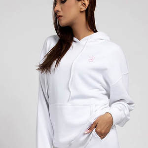 Pull à capuche Marque privée Votre propre logo Bon matériel Personnalisé Prix bon marché Meilleur matériel Service OEM Sweats à capuche pour femmes - Product Image 4