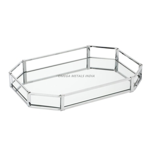 Bandeja decorativa de latón para servir con exquisitos patrones grabados a mano, ideal para alojamiento y Decoración elegante para el hogar - Product Image 6