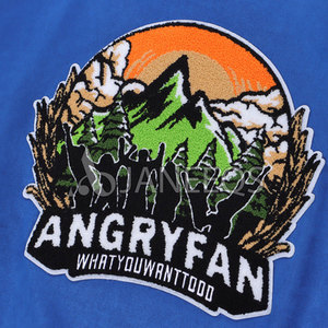 เสื้อแจ็กเก็ตเบสบอลงานเย็บปะสำหรับผู้ชายผู้หญิง,เสื้อโค้ทบอมเบอร์ลำลองแฟชั่นลายตัวอักษรมีขนยาวผึ้ง - Product Image 3