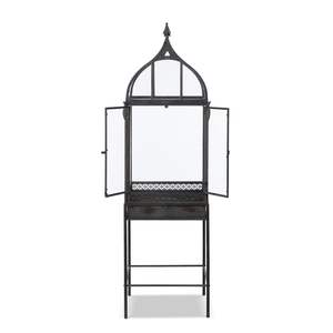 Beau terrarium en métal et en verre fait à la main pour la décoration de table de jardin de maison moderne affichage de plantes d'intérieur et d'extérieur - Product Image 3