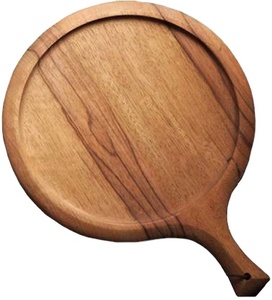 Bandeja Ovalada de Madera con Borde Elevado – Plato Elíptico Natural para Café, Aperitivos y Decoración de Encimeras de Cocina - Product Image 2