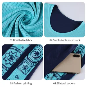 Maillot de basket-ball pour garçons, uniforme de basket-ball pas cher, maillot d'été pour enfants, respirant, à séchage rapide, chemises de basket-ball pour enfants - Product Image 2