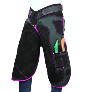 Premium Canvas Farrier Apron Leather Chaps Aprons 70cm Long with Back Buckle Closure Adjustable and Secure Fit Knife Pocket - Product Image 3