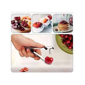 Descorazonador Manual de Cerezas y Removedor de Semillas de Aceitunas/Dátiles de Acero Inoxidable, Apto para Lavavajillas - Product Image 3