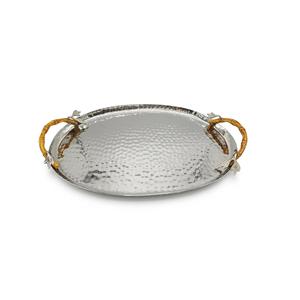 Bandeja DE SERVICIO DE METAL estándar con asas Bandejas multiusos sostenibles Reutilizable Hotel Restaurantes Vajilla Plato de plata - Product Image 4