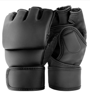 Fight Training MMA <b>Gloves</b> Professional Durable PU Material <b>Moisture</b> Wicking Hook and Loop Closure Unisex Adult Use - Product Image 2