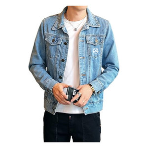 Elegante chaqueta vaquera de algodón de alta calidad para hombre, personalizada, OEM, estilo callejero, ropa de tela de lona de invierno - Product Image 3