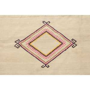Tapis turc vintage 9,5x4,6 pieds, tapis persan blanc - Product Image 3