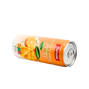 Jugo de naranja Datafa en lata de 250 ml con y sin pulpa, jugo de fruta fresco y puro - Product Image 3