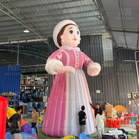 Publicité extérieure personnalisée, poupées gonflables bon marché pour la décoration avec lumière LED