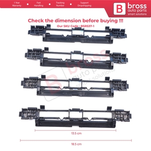 BSR537-1 4 Pieces Roof <b>Rail</b> Trim Strip Carrier Cover <b>Rack</b> Plug Lid for Astra H 2004-2014 Zafira B 2005-2015 5187877 5187878 - Product Image 5