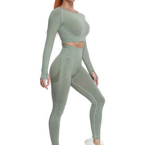 Mallas de Yoga de Una Pieza, Transpirables, Elásticas en Cuatro Direcciones, de Spandex/Nailon, para Adelgazar y Embellecer, Ropa Deportiva para Niñas, Levanta Glúteos - Product Image 1