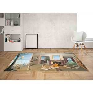 Tapis imprimé sur le thème du surréalisme moderne, antidérapant, tapis de luxe pour la cuisine, tapis en chenille - Product Image 5