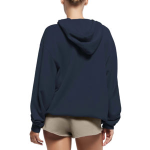 2025 Custom 1/4 <b>Zipper</b> Women Hoodies <b>Sale</b> Half Zip Long Sleeve Cotton Fleece Pullover Tops With Pocket Women's basics hoodies - Product Image 2