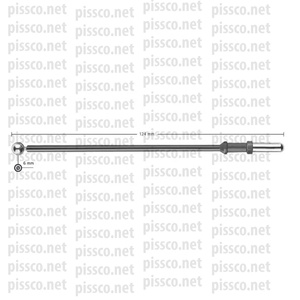Pissco-Forceps Bipolar rectos de fábrica, 255 mm (10) de longitud de trabajo, 150 mm (6) de ancho aislado en forma de bayoneta, 1 mm - Product Image 4