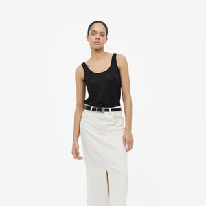 Most Fashionable Women 100% Cotton <b>Black</b> Colour Scoop Neck Sleeveless <b>Summer</b> <b>Top</b> For Sale In Bulk Quantity - Product Image 2