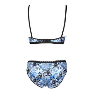 Women's <b>Bra</b> & Panty Set - <b>Blue</b> - Product Image 2