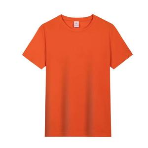T-shirt d'été 190g 100% coton à manches courtes et col rond pour hommes, T-shirt uni de taille avec couleurs personnalisées pour hommes - Product Image 1