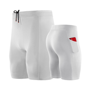 Pantalones de chándal deportivos para hombre, pantalones cortos de entrenamiento deportivo de secado rápido de alta elasticidad, pantalones ajustados de compresión para gimnasio y correr de cinco puntos - Product Image 6