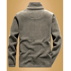 Sweat-shirt chaud d'automne pour homme, style sportif et de randonnée, avec fermeture éclair et col montant - Product Image 2