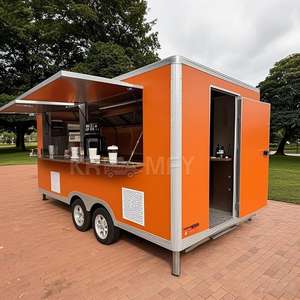 Remorque alimentaire carrée personnalisée pour grillades et fumoirs, camion de vente mobile pour échantillons alimentaires - Product Image 3
