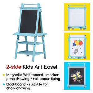 Tablero <span class=keywords><strong>de</strong></span> dibujo <span class=keywords><strong>de</strong></span> madera para niños, pizarra para el hogar, caballete <span class=keywords><strong>de</strong></span> Pie ajustable, tablero <span class=keywords><strong>de</strong></span> dibujo <span class=keywords><strong>de</strong></span> pintura con papel - Product Image 4