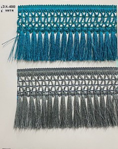 Cintas y cordones tejidos a mano personalizados en tonos pastel con flecos para diseñadores de vestidos y reventa - Product Image 4