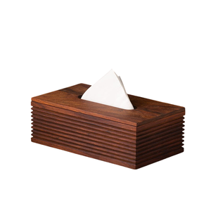 Porte-serviettes en bois de Sesham fait à la main distributeur de boîte à mouchoirs organisée pour Table à manger accessoire économique bon prix - Product Image 1