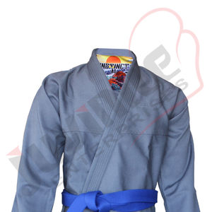 2025 OEM fabricante 100% algodón gris Color 450gsm tejido de perlas logotipo personalizado Pro Kimono Jiu Jitsu Gi uniforme para adultos - Product Image 3