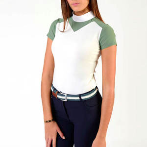 Chemise d'équitation Fabricant de vêtements équestres Polo de course Couche de base équestre Impression par sublimation Tops pour femmes - Product Image 3