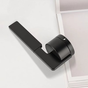 Poignée de porte élégante en or avec plaque arrière carrée Style moderne à tirer Idéal pour la maison Bureau Chambre Quincaillerie de porte longue durée - Product Image 6