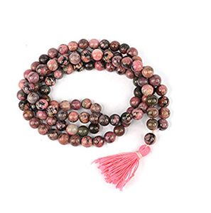 High Quality stone mala rhodonite bead <b>healing</b> natural <b>crystal</b> <b>necklace</b> beads 108 natural gemstone <b>crystal</b> mala Wholesaler - Product Image 1