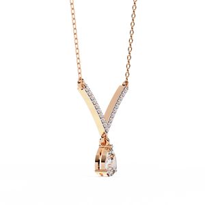 Hermoso Collar de Diamantes Cultivados en Laboratorio de Oro de 18K, Joyería para Damas de Alta Gama - Product Image 1