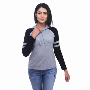 Sudadera con Capucha para Mujer, Diseño Color Block, Manga Larga, Tejido Transpirable de Secado Rápido, Informal, para Invierno - Product Image 3
